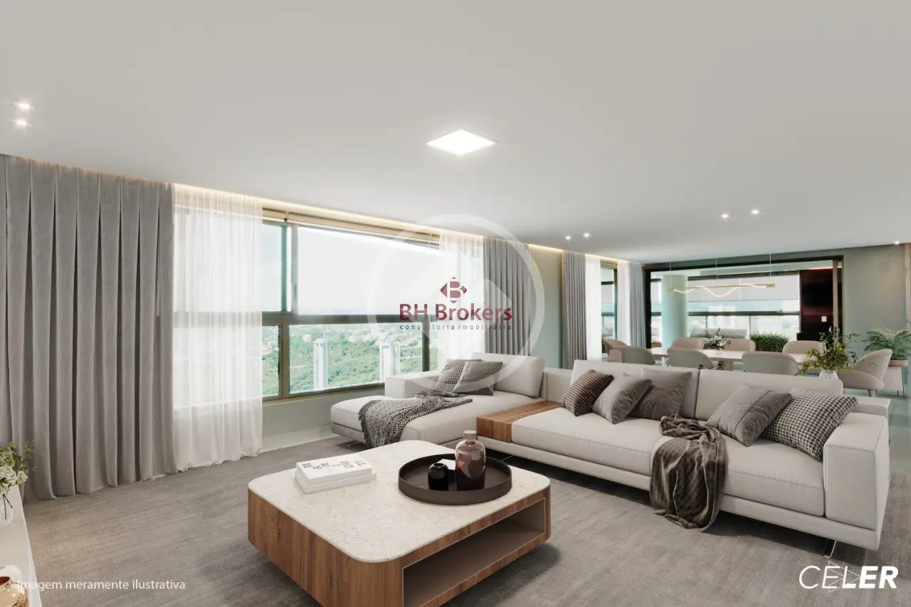 Apartamento com 4 quartos (2 suítes) e 278 m² à venda no Vale do Sereno, Nova Lima — Vale do Sereno, Nova Lima